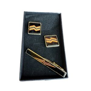 Givenchy Cuff Links and Tie Clip Set